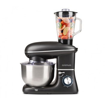 Mixer planetar cu bol 5.5l si blender G3Ferrari G20134 Pastaio Shake, 6 viteze si pulse, protectie, negru Mixer planetar cu bol 5.5l si blender G3Ferrari G20134 Pastaio Shake, 6 viteze si pulse, protectie, negru