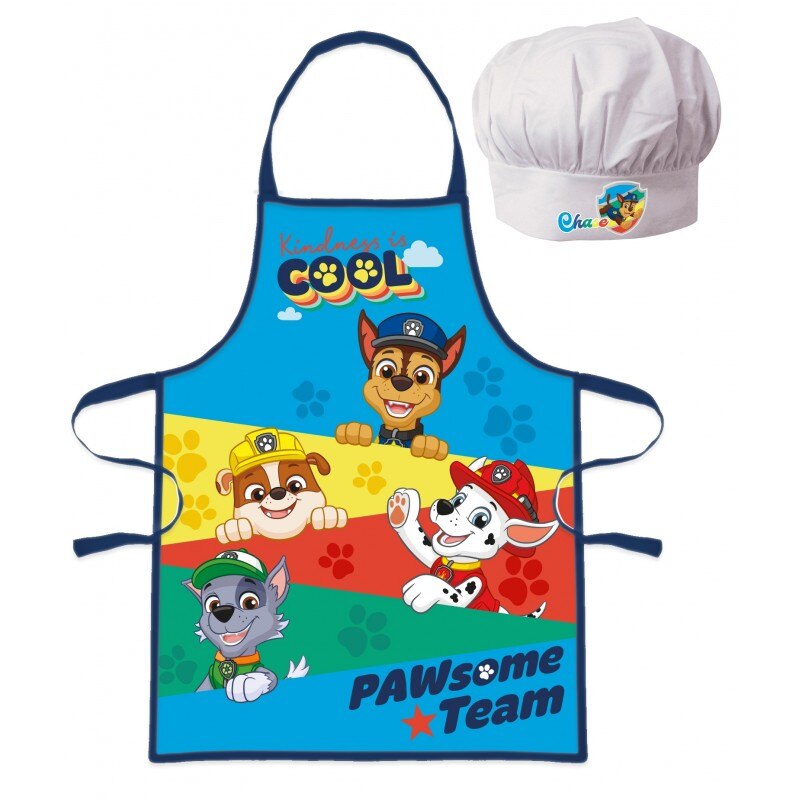 Set Sort Si Boneta De Bucatar Paw Patrol Pawsome team , 3-8Ani, Multicolor