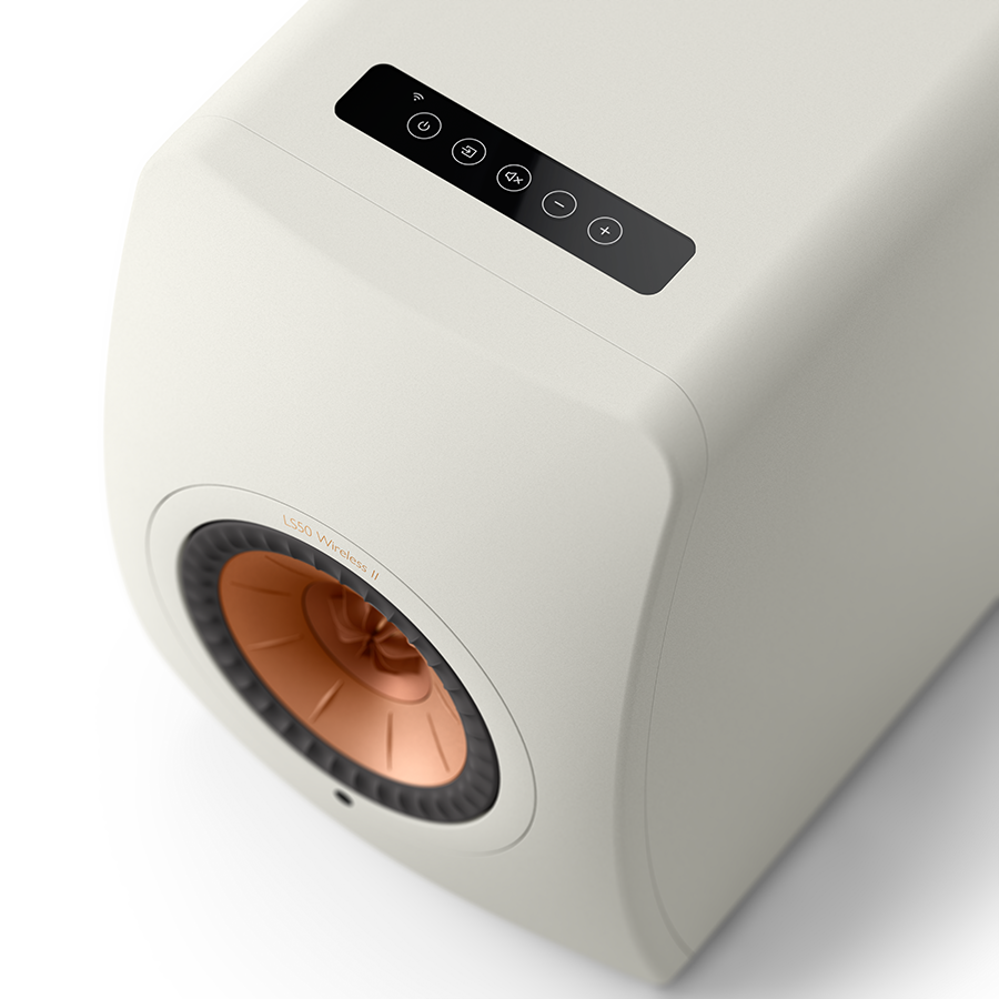 Boxe KEF LS50 wireless II streaming, 2 x 380 W, Bluetooth, HDMI, Air Play 2, Alb