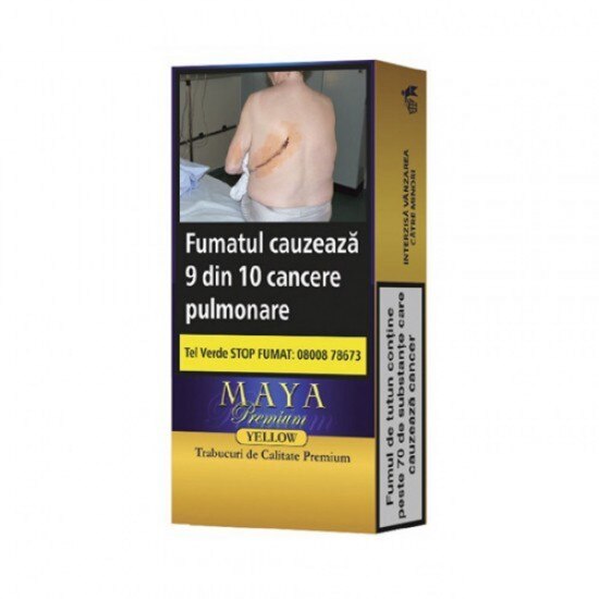 Tigari de foi Maya Premiun Yellow 10 bucati