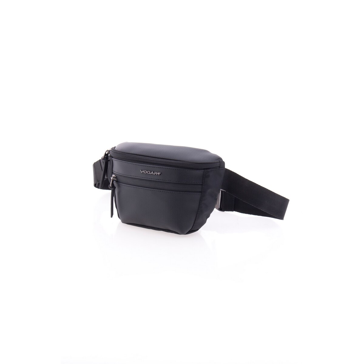 Borseta de brau, din material reciclat, Vogart, EBORN, 23 x 14 x 8 cm, MV 24201, Negru