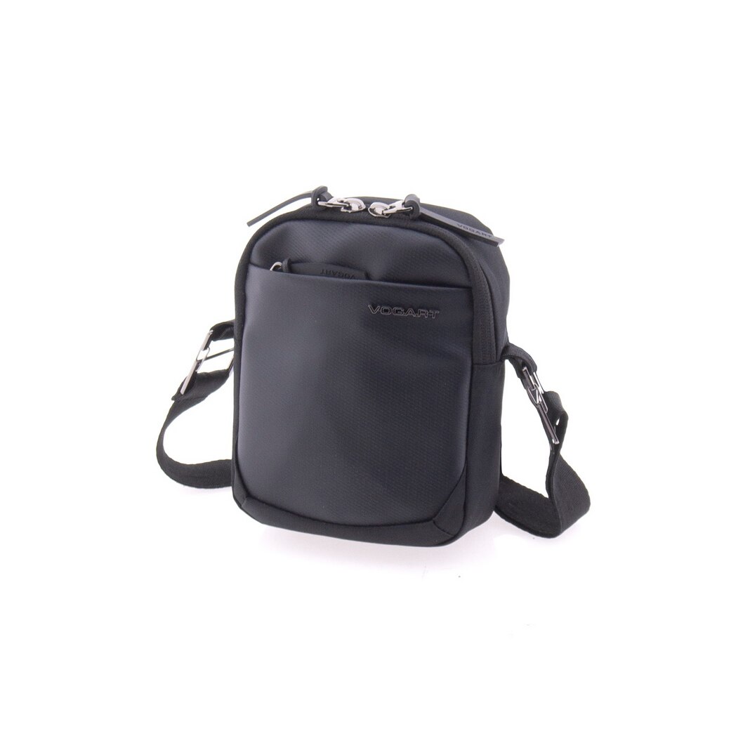 Geanta de umar, din material reciclat, Vogart, EBORN, 8.5 x 15 x 6.5 cm, MV 24202, Negru