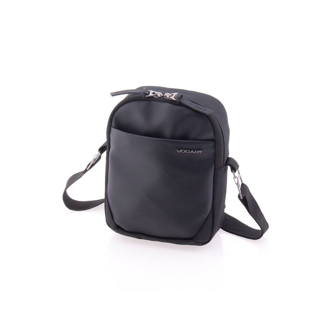 Geanta de umar, din material reciclat, Vogart, EBORN, 22.5 x 18 x 7.5 cm, MV 24203, Negru