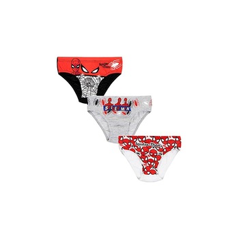 Set 3 perechi chiloti baieti, Spiderman Team, multicolor Set 3 perechi chiloti baieti, Spiderman Team, multicolor