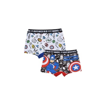 Set 2 perechi boxeri baieti, Avengers, Captain America, multicolor Set 2 perechi boxeri baieti, Avengers, Captain America, multicolor