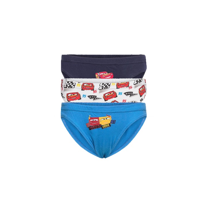 3 darabos Cars 95 fiú alsónadrág szett, több színű, 6-8 év