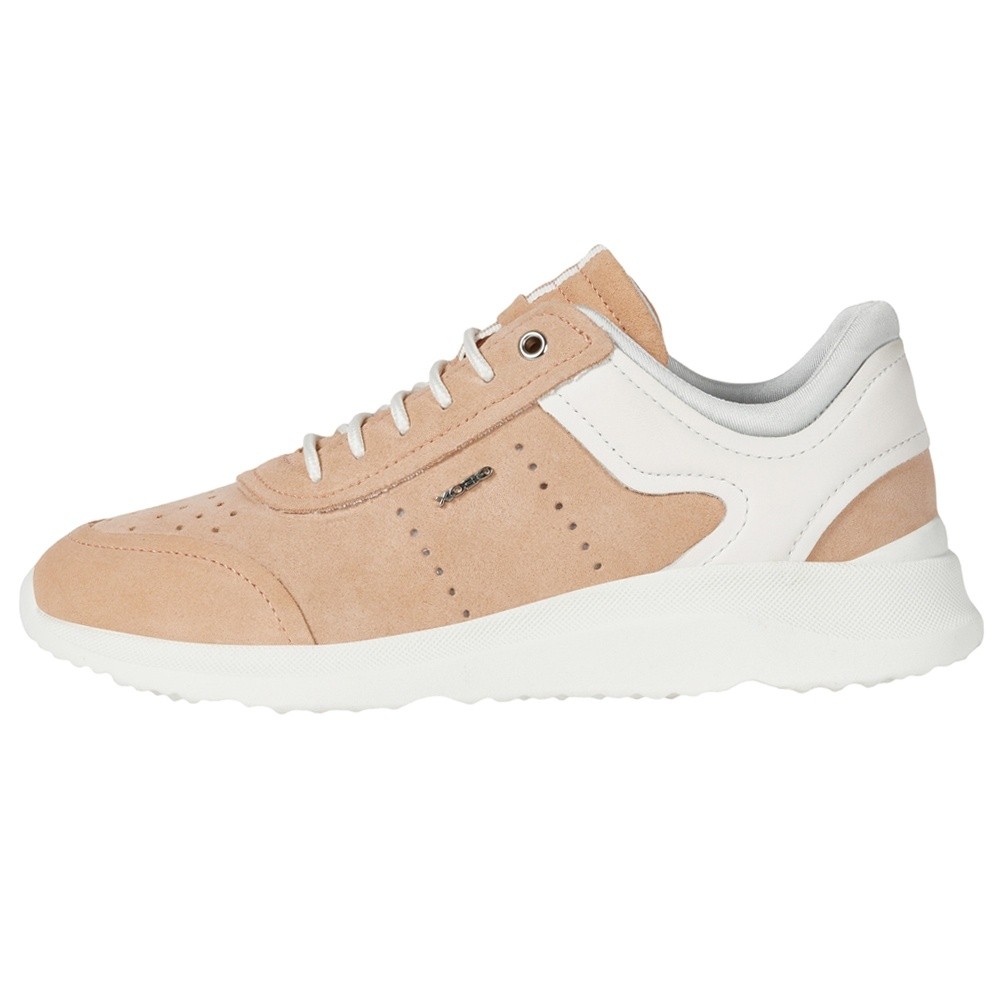 Pantofi sport dama, din piele naturala, Geox, D15NXB-02285-CD81Q-06, piersica, Piersica