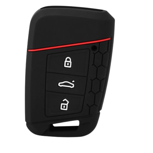Husa cheie din silicon, pentru cheie keyless, kessy, compatibila cu Volkswagen Passat B8 Skoda Kodiaq Superb, Negru