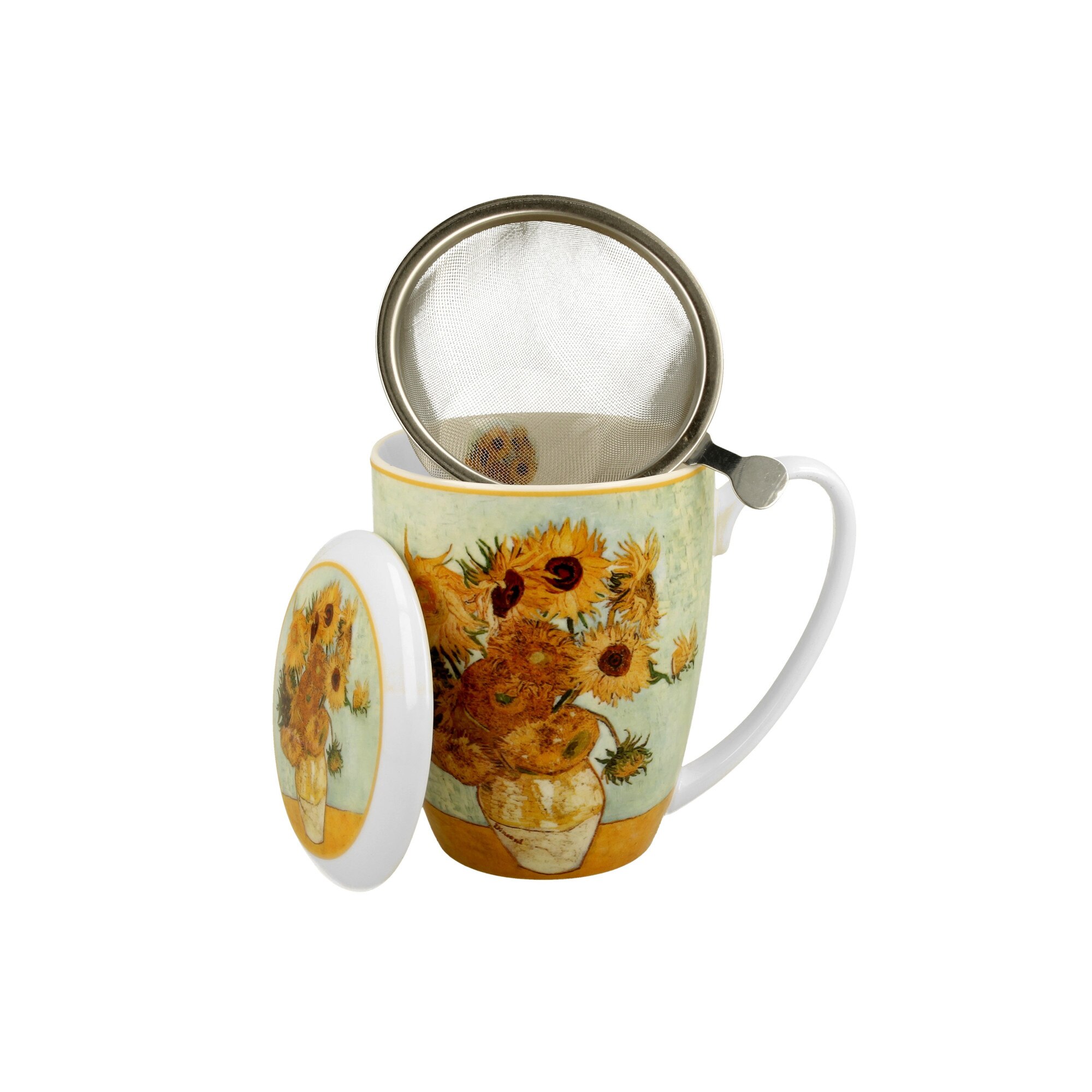 Cana cu infuzor pentru ceai, Floarea Soarelui, 380 ml
