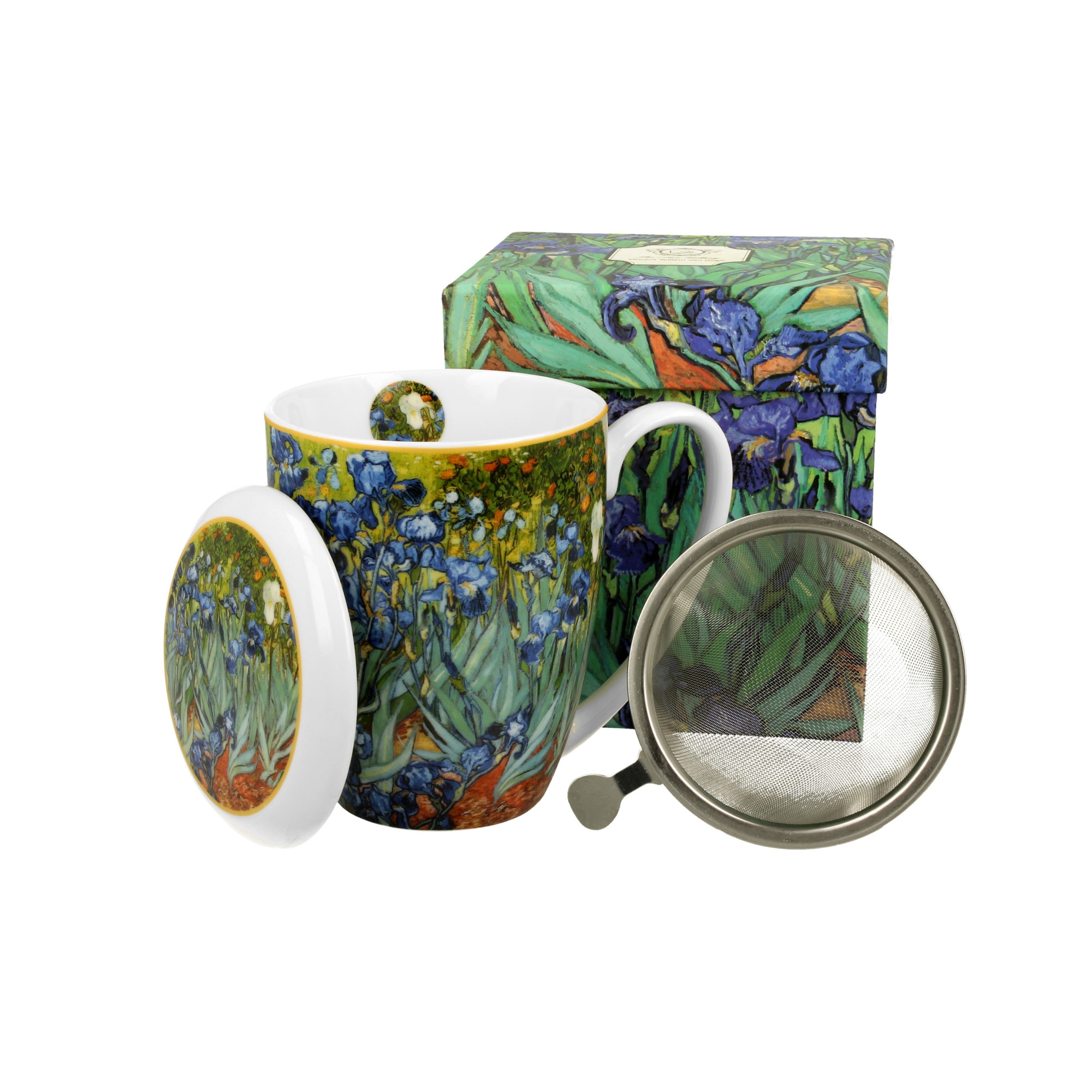 Cana cu infuzor pentru ceai, Irisi Van Gogh, 380 ml