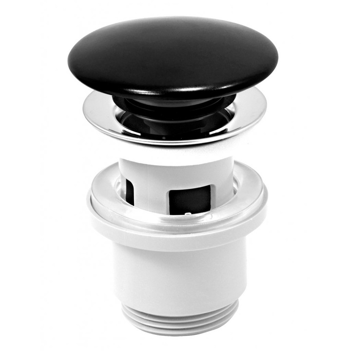 Scurgere Ferro S288PPCB CLICK-CLACK pentru chiuveta de 5/4" negru (S288PPCB)