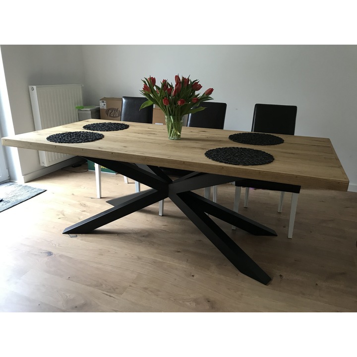 Крак за маса Spider L, Метал, Златист / Мат, 160x70x72 см