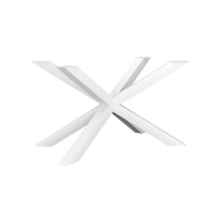 Метален крак за маса Spider M, Бял, 120x70x72 см