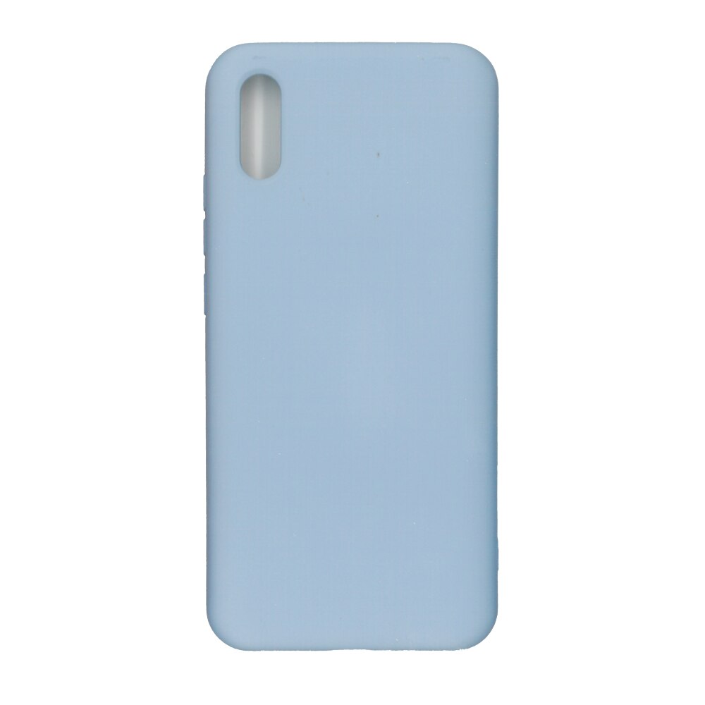 Husa Liquid din silicon mat, pentru Redmi 9A, bleu