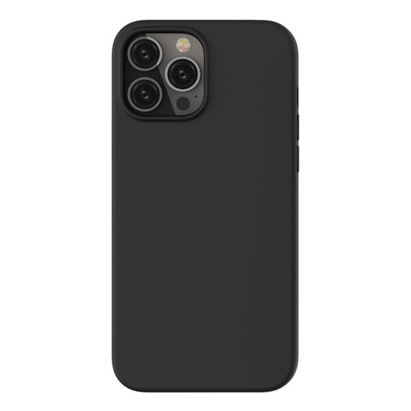 Capac Protectie Spate Cellara Din Silicon Colectia Soft Pentru iPhone 13 Pro - Negru