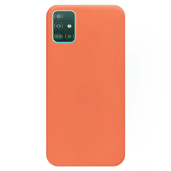 Husa Pentru SAMSUNG Galaxy A71 - Silicone Cover, Portocaliu