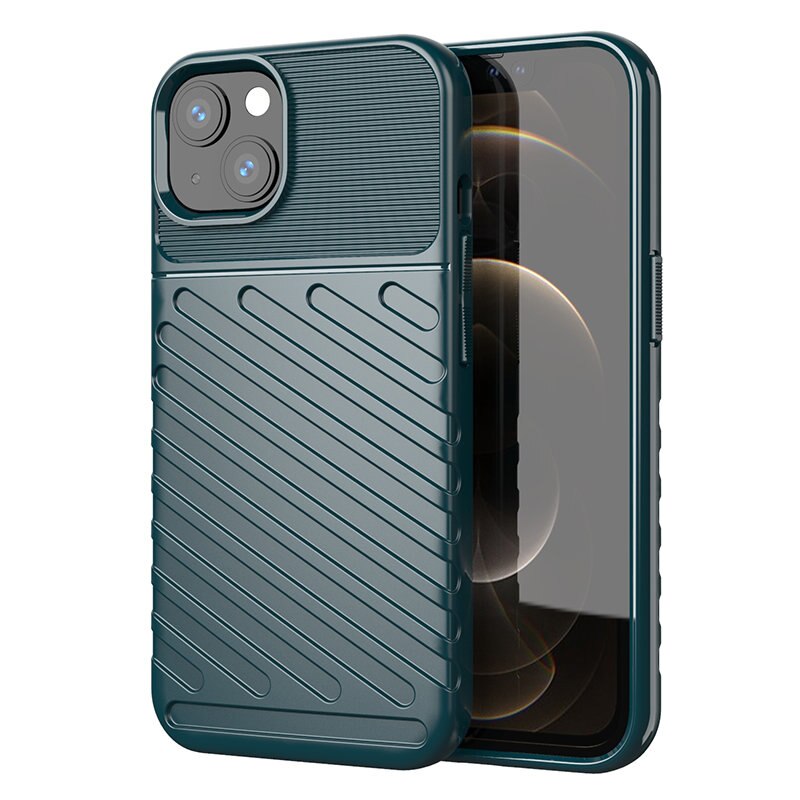 Husa THUNDER ARMOR pentru iPhone 13 Mini, Verde