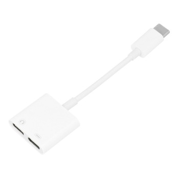 Adaptor audio/incarcare USB Type-C la 2x porturi USB Type-C mama, 15 cm, Alb, GSM-BBL3225 Adaptor audio/incarcare USB Type-C la 2x porturi USB Type-C mama, 15 cm, Alb, GSM-BBL3225
