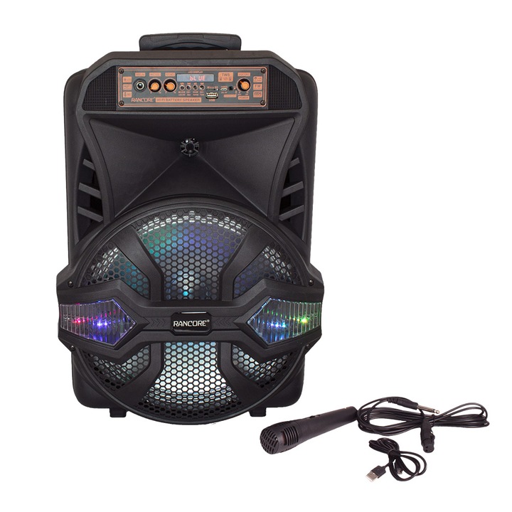 Boxa portabila, Rancore, 368x310x545mm, USB, Negru