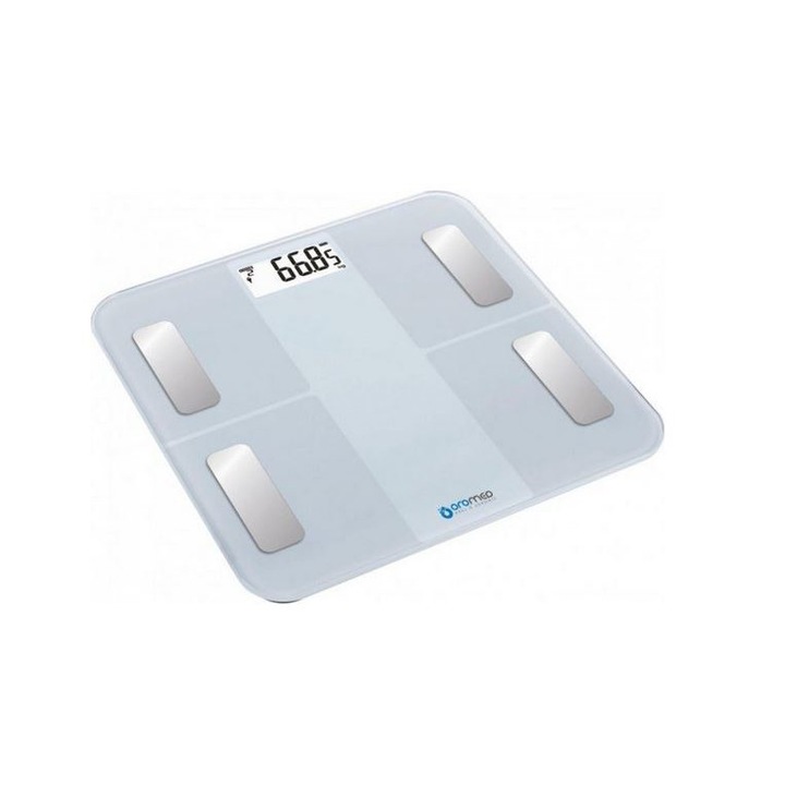 Cantar de baie Oromed Oro-Scale White, 300 x 300mm, 180 kg, Alb