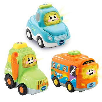 Jucarie interactiva Trolley Set, Vtech, Multicolor, 1 an+ Jucarie interactiva Trolley Set, Vtech, Multicolor, 1 an+