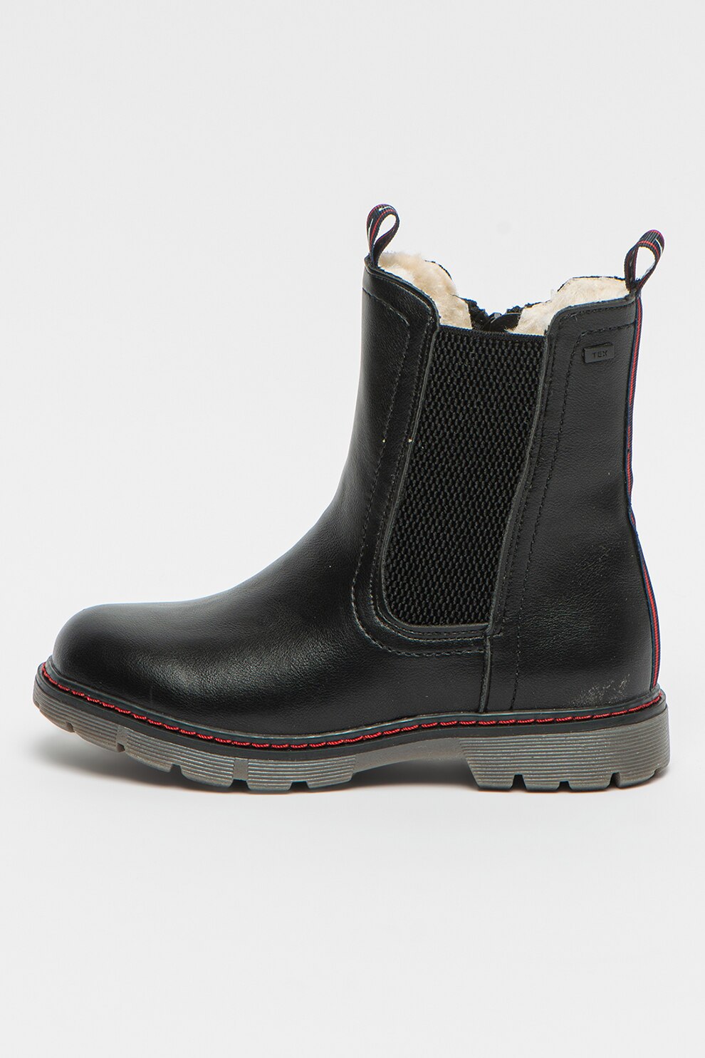 Tom Tailor, Cizme Chelsea de piele ecologica, Negru