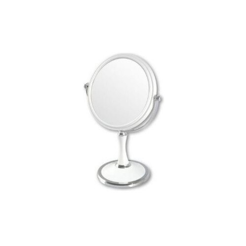 Oglinda cosmetica rotunda Top Choice FD 85642, 17x15cm, Argintiu