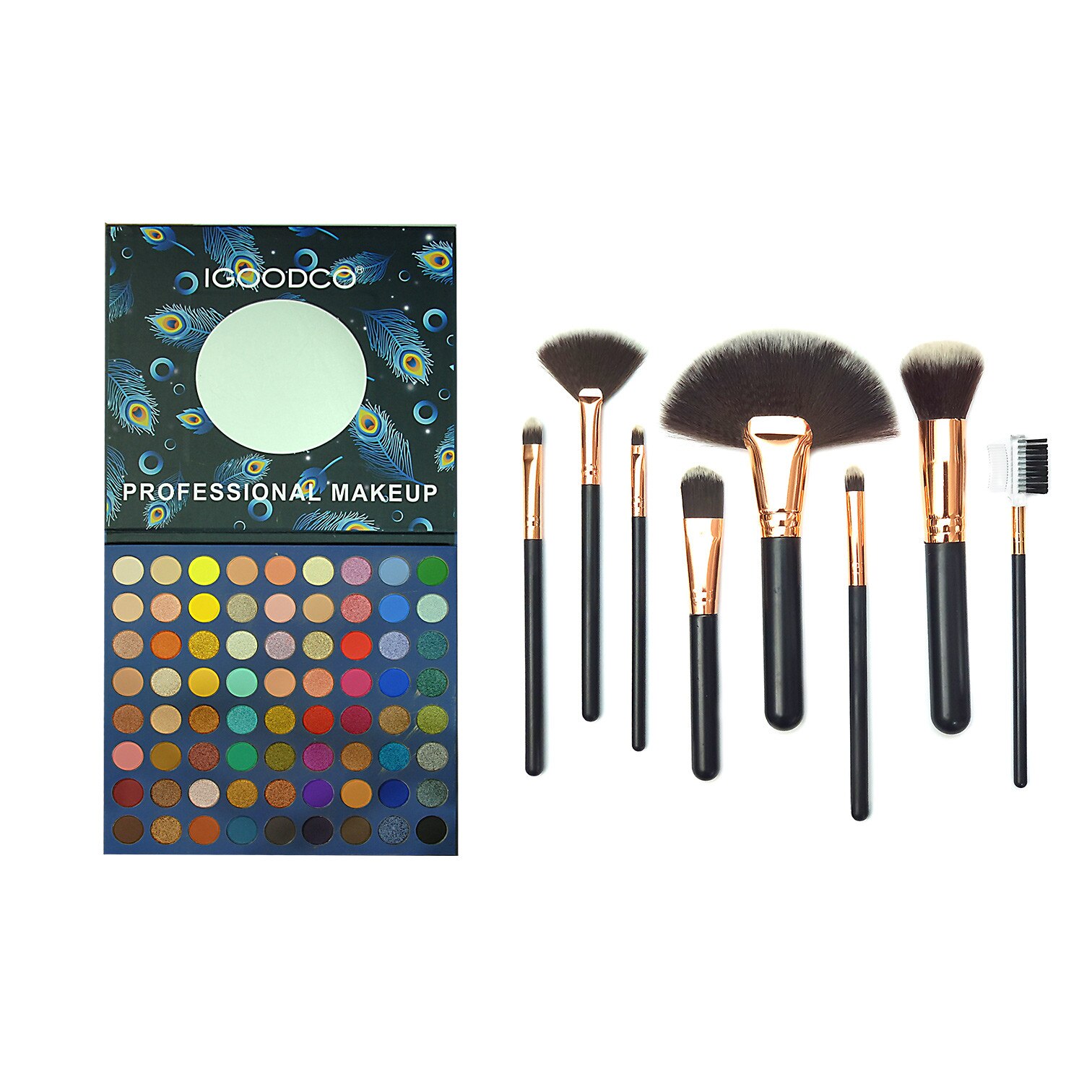 Set farduri si pensule Color Line Peacock