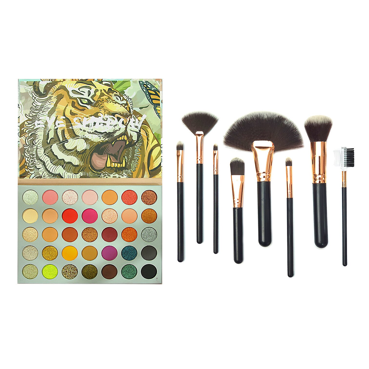 Set farduri si pensule Color Line Tiger