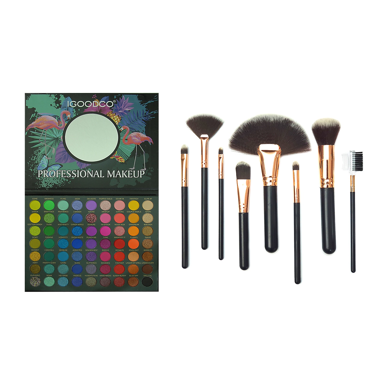 Set farduri si pensule Color Line Flamingo