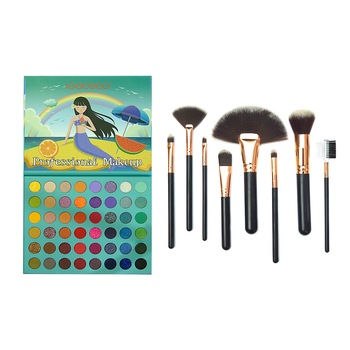 Set farduri si pensule Color Line Mermaid Set farduri si pensule Color Line Mermaid