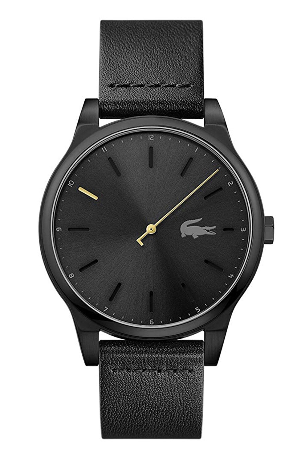 Lacoste, Ceas cu o curea din piele, Negru