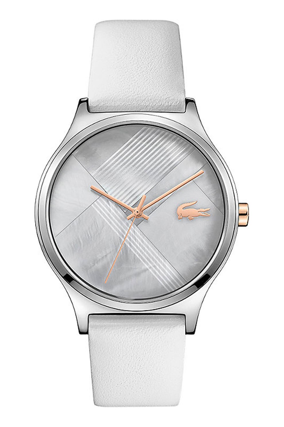 Lacoste, Ceas cu o curea din piele, Gri deschis