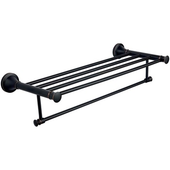 Suport prosop Ermetiq Luxury ER-J820, cu polita, 60 cm, Negru Suport prosop Ermetiq Luxury ER-J820, cu polita, 60 cm, Negru