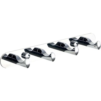 Cuier baie Ermetiq ER-JT44, drept, 4 carlige, 25 cm, Crom Cuier baie Ermetiq ER-JT44, drept, 4 carlige, 25 cm, Crom