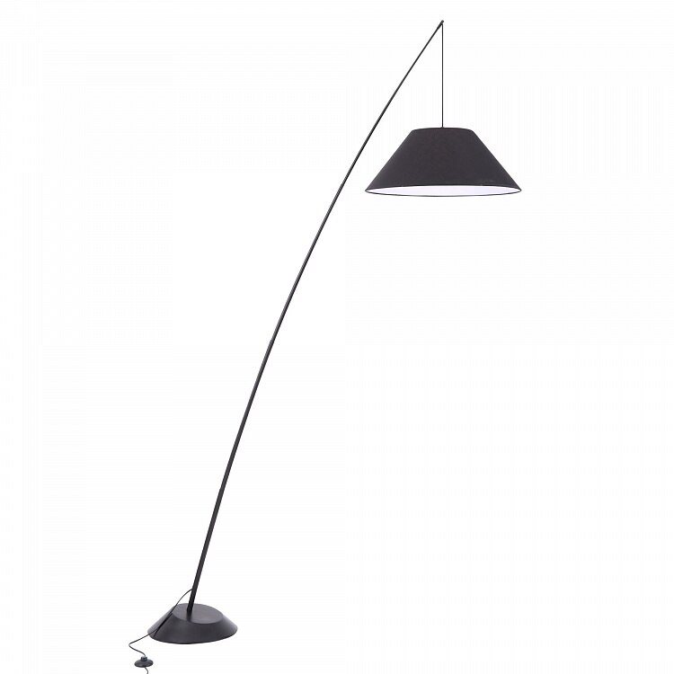 Lampadar Maytoni Modern Campanula, inaltime 235 cm, Negru, 1 x E27 60W