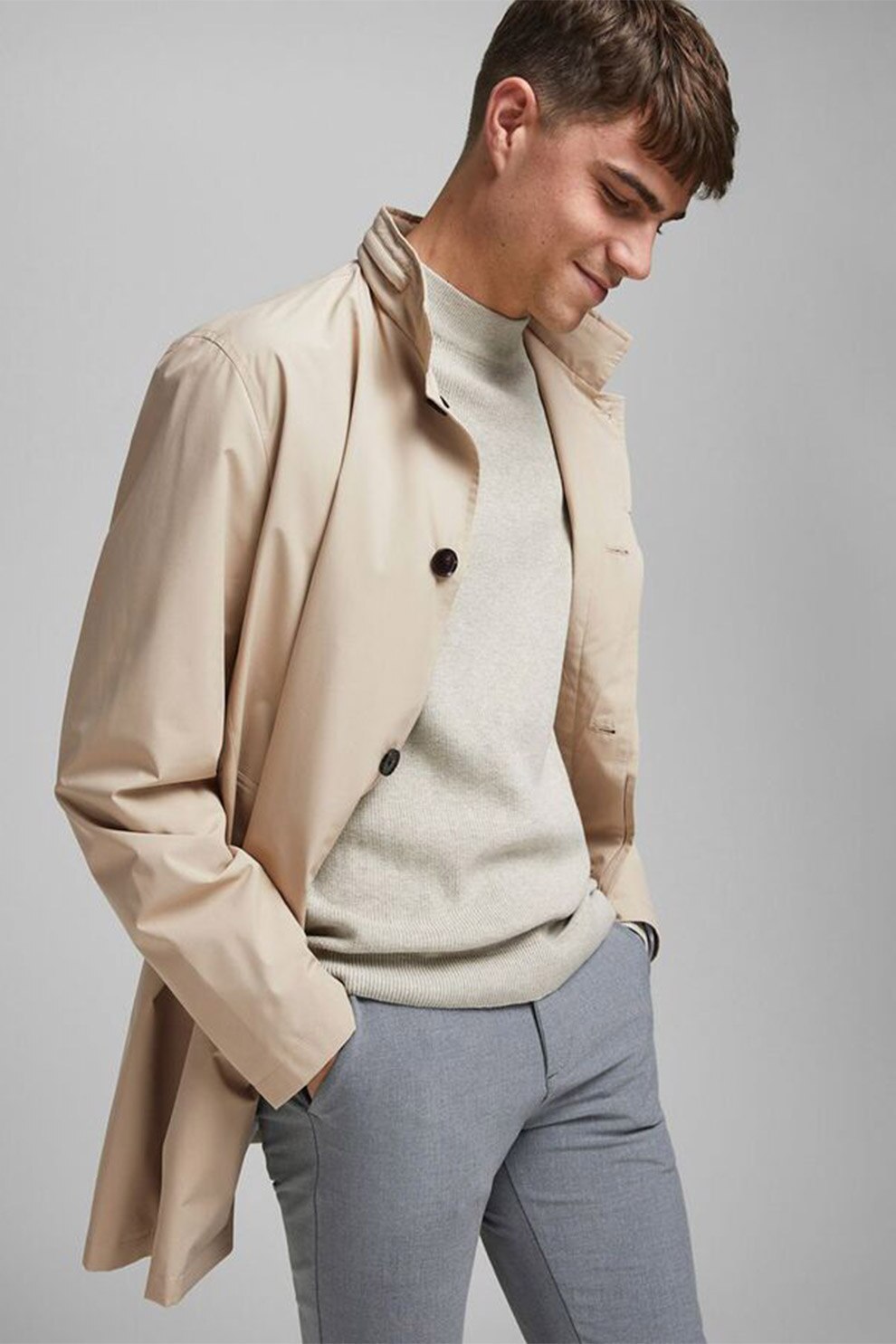 Jack&Jones, Jacheta cu buzunare laterale Gran, Bej deschis