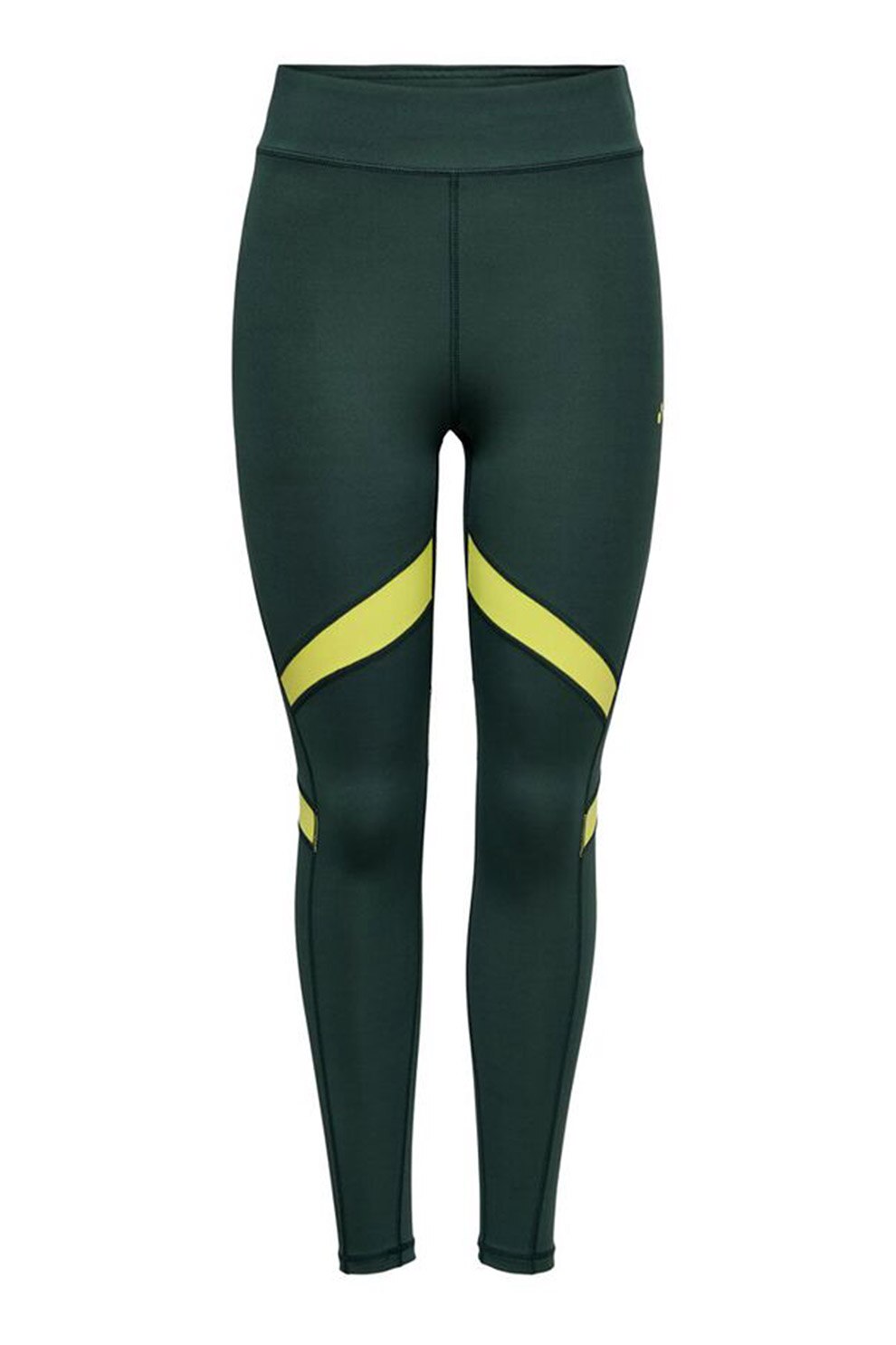 Only Play, Colanti cu talie inalta, Verde englez/Galben