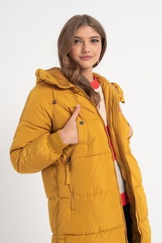 Vero Moda, Geaca cu vatelina si gluga Aura, Galben, XS Vero Moda, Geaca cu vatelina si gluga Aura, Galben, XS