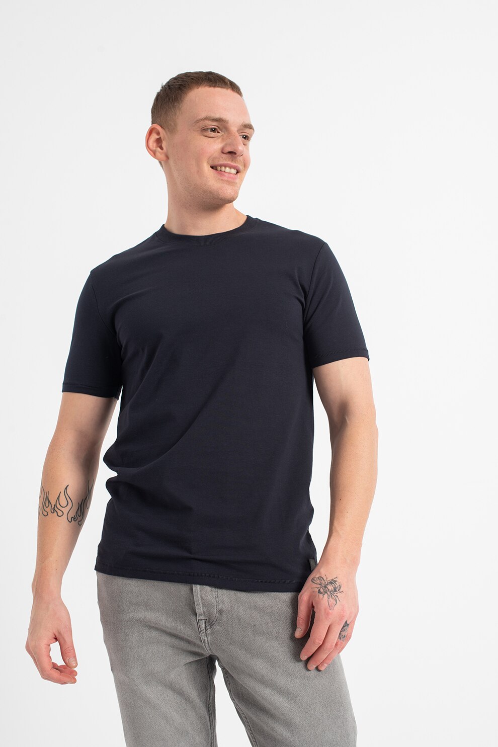 Only & Sons, Tricou slim fit Kim, Bleumarin inchis