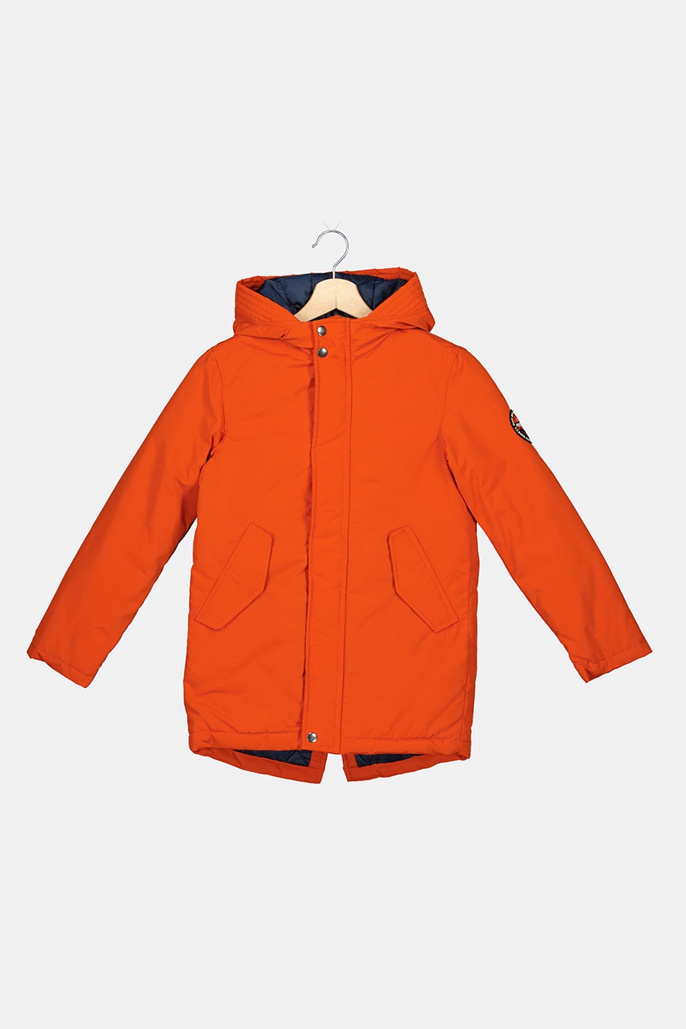 Jack&Jones, Geaca cu gluga si buzunare cu clapa, Oranj stins