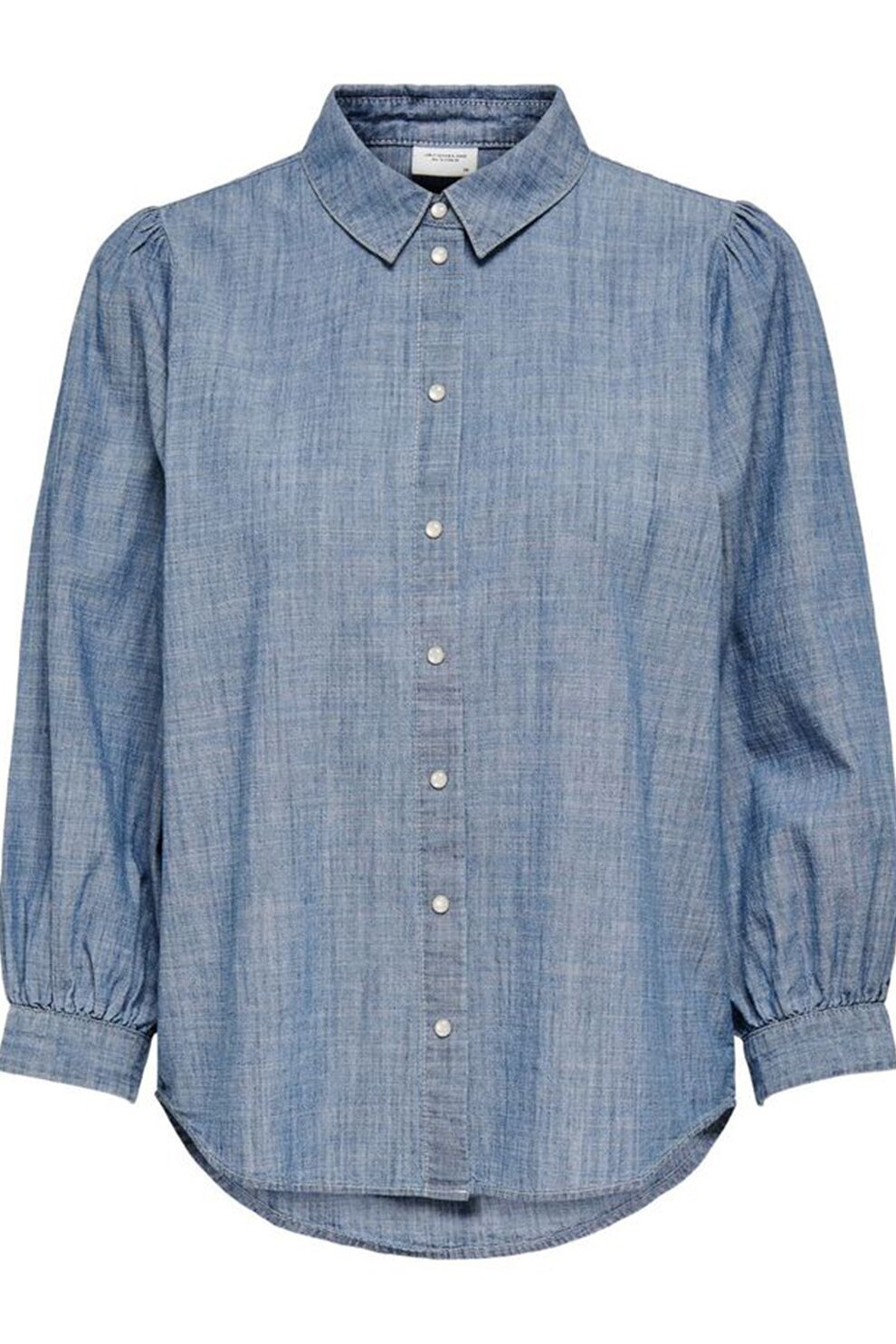 JdY, Camasa din bumbac cu maneci bufante, Albastru lavanda