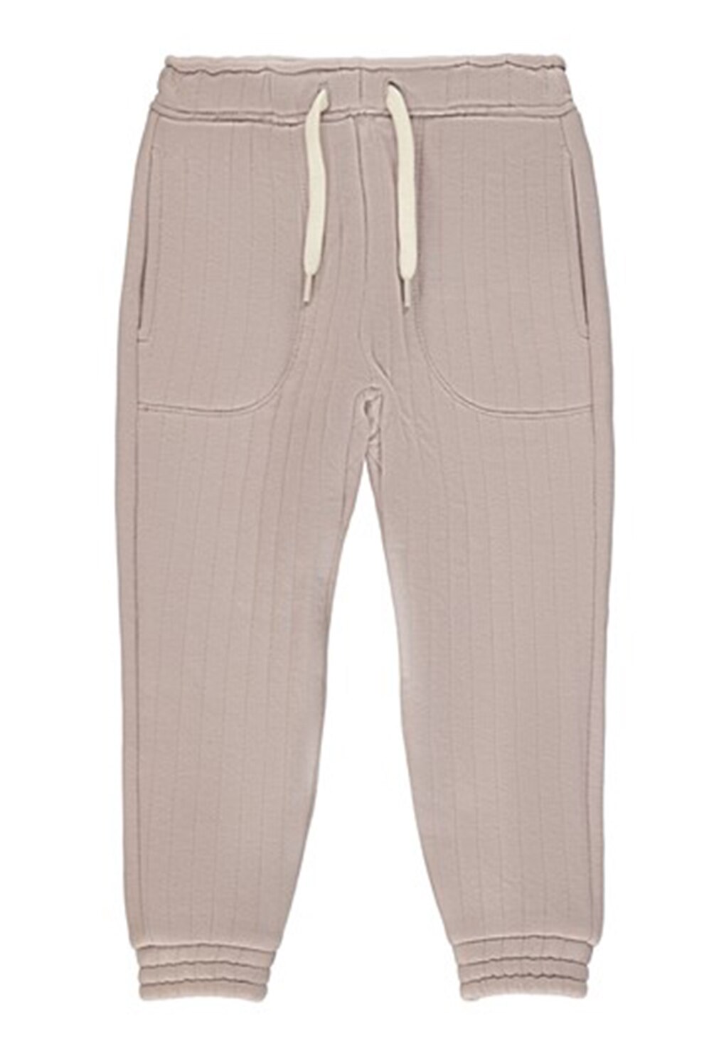 NAME IT, Pantaloni sport din bumbac organic cu snur, Roz pal