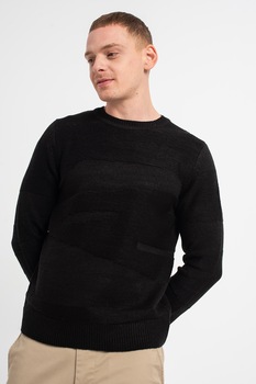 Only & Sons, Pulover din acrilic si bumbac Bardo, Negru Only & Sons, Pulover din acrilic si bumbac Bardo, Negru