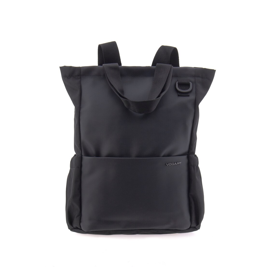 Rucsac, tip geanta, din material reciclat, Vogart, EBORN, 42 x 30 x 11 cm, MV 24221, Negru
