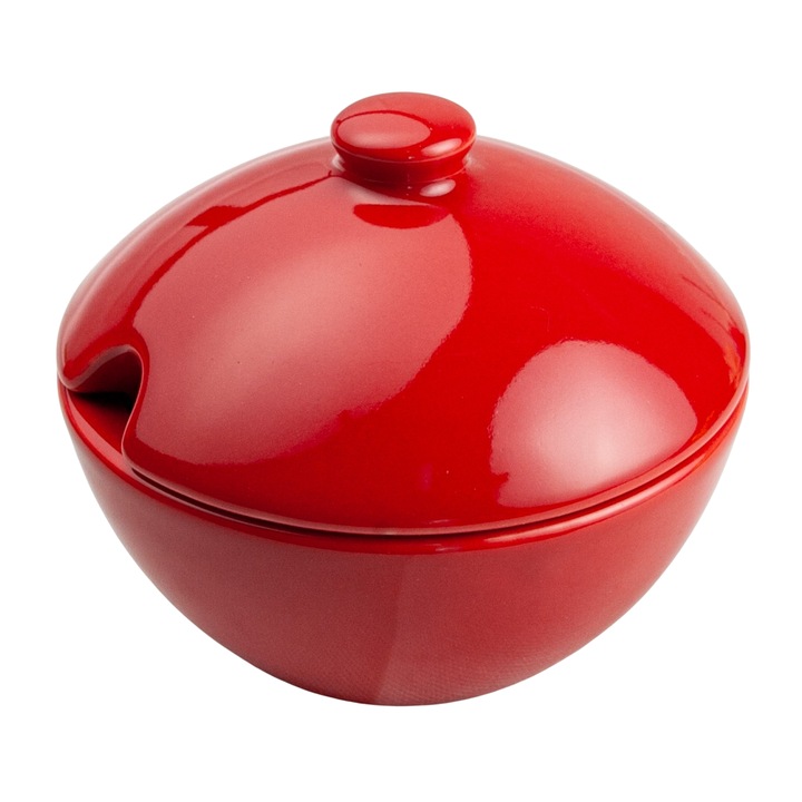 Cutie depozitare zahar, Cesiro, 200 ml, Rosu Infocat