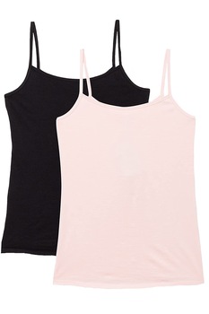 Set 2 maiouri dama Schiesser, negru/roz, S Set 2 maiouri dama Schiesser, negru/roz, S