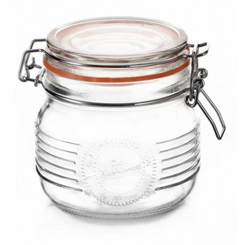 Borcan depozitare sticla cu capac Banquet 500 ml Borcan depozitare sticla cu capac Banquet 500 ml