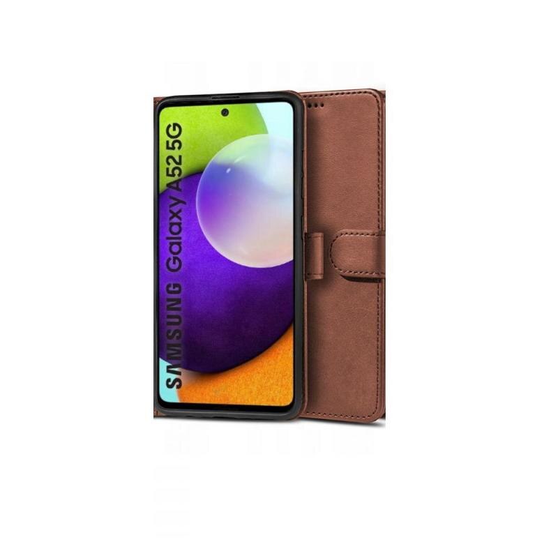 Husa TECH-PROTECT Wallet V2 compatibila cu Samsung Galaxy A52 4G/5G Brown
