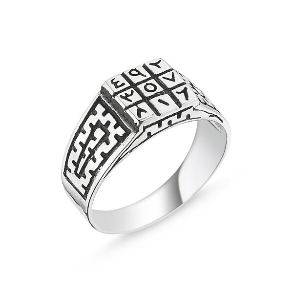 Inel argint Numerologie Abjad 14213